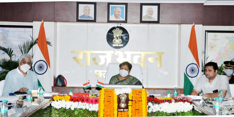 उच्च शिक्षा की गुणवत्ता बढ़ाने के लिए विश्वविद्यालयों को समन्वित रूप से ठोस प्रयास करने होंगे : राज्यपाल सुश्री उइके