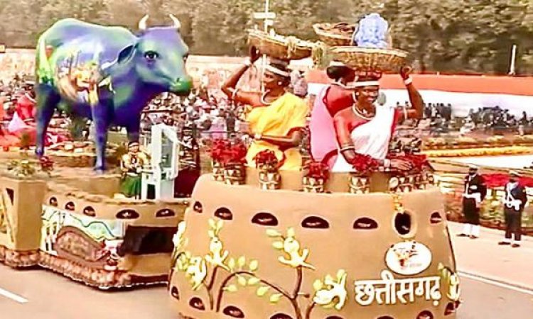 छत्तीसगढ़ की गोधन न्याय योजना की कामयाबी का साक्षी बना राजपथ