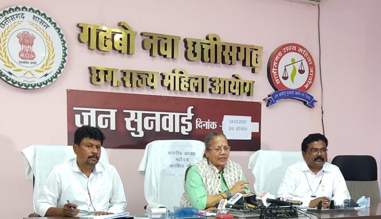 छत्तीसगढ़ राज्य महिला आयोग का स्थापना दिवस : अध्यक्ष डॉ. नायक ने बतायी उपलब्धियां और भावी योजनाएं