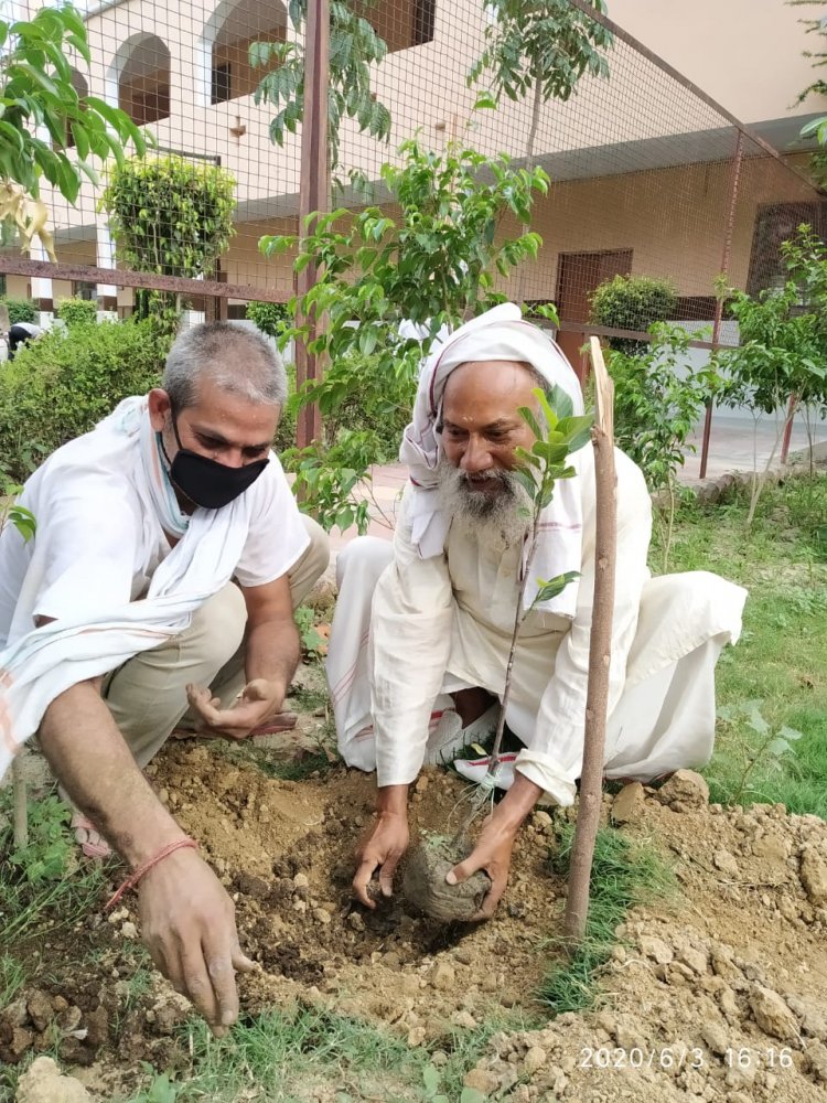 जो व्यक्ति कर्म करते हुए अपने को साक्षी भाव से देखता है --- वही संत है।जो व्यक्ति कर्म करते हुए अपने मन को गुरु पर लगाया है। सुरति में लगाया है। वही परम हंस है।