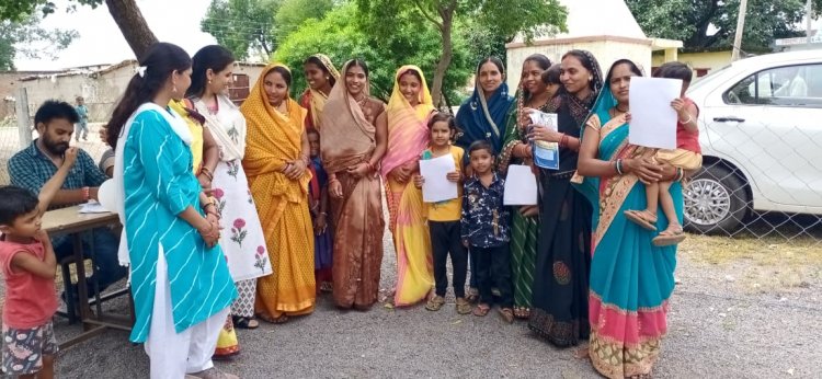 अँगना म शिक्षा मेले का मीताक्षरा ने किया निरीक्षण