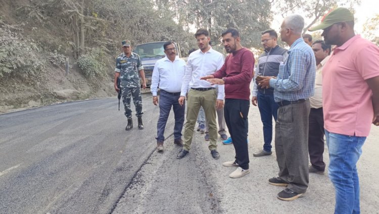 केशकाल घाटी की सड़क मरम्मत का कार्य युद्ध स्तर पर जारी