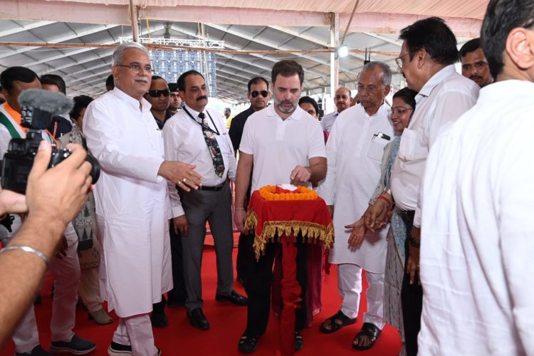 लोकसभा सांसद राहुल गांधी ने आवास न्याय सम्मेलन में 669.69 करोड़ के 414 विकास कार्यों का किया लोकार्पण-भूमिपूजन
