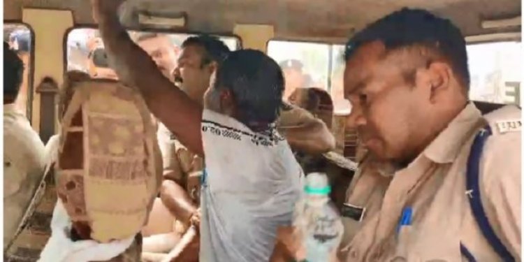 ढेबर को टिकट नहीं मिली तो नाराज समर्थक के खुद पर छिड़का पेट्रोल..