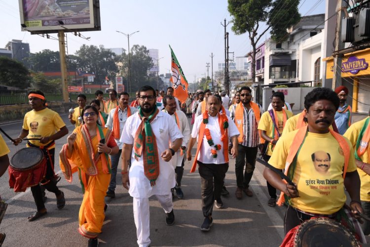 उम्मीदवारों को कड़ी टक्कर देने उत्तर में भी भाजपा ने झोंकी ताकत - चारों ओर चर्चा का विषय बनी भाजपी प्रत्याशी पुरंदर मिश्रा की चुनावी तैयारी