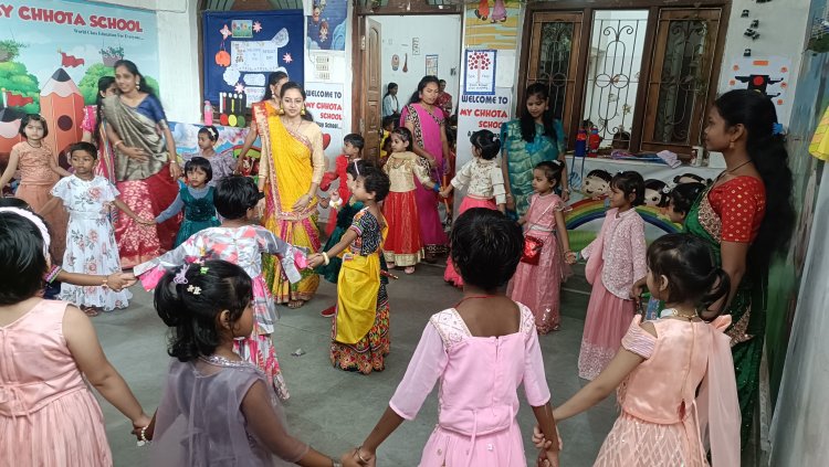 नवरात्रि में नन्हें-मुन्नों ने रचा रंगारंग गरबा महोत्सव — माय छोटा स्कूल jashpur की अनूठी पहल”*